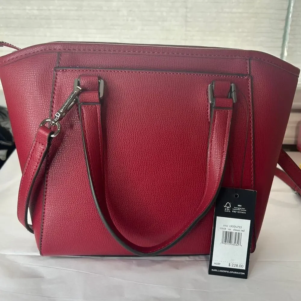 Karl lagerfeld burgundy crossbody bag